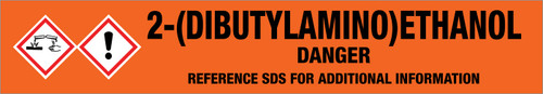 2-(Dibutylamino)ethanol [CAS# 102-81-8] - GHS Pipe Marking Label
