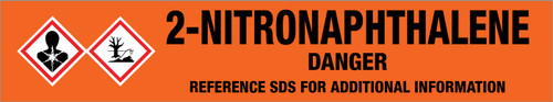 2-Nitronaphthalene [CAS# 581-89-5] - GHS Pipe Marking Label