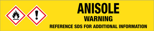 Anisole [CAS# 100-66-3] - GHS Pipe Marking Label