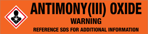 Antimony(III) Oxide [CAS# 1309-64-4] - GHS Pipe Marking Label