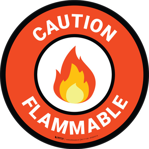 Caution Hot Surface Do Not Touch with Emojis Square - Floor Sign