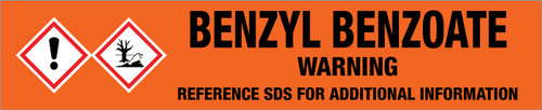 Benzyl Benzoate [CAS# 120-51-4] - GHS Pipe Marking Label