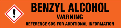 Benzyl Alcohol [CAS# 100-51-6] - GHS Pipe Marking Label