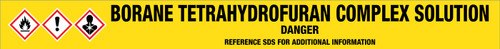 Borane Tetrahydrofuran Complex Solution [CAS# 14044-65-6] - GHS Pipe Marking Label