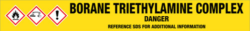 Borane Triethylamine Complex [CAS# 1722-26-5] - GHS Pipe Marking Label