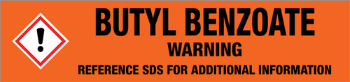 Butyl Benzoate [CAS# 136-60-7] - GHS Pipe Marking Label