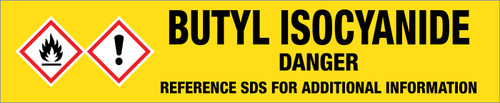 Butyl Isocyanide [CAS# 2769-64-4] - GHS Pipe Marking Label