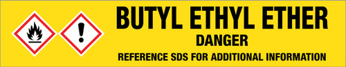 Butyl Ethyl Ether [CAS# 628-81-9] - GHS Pipe Marking Label