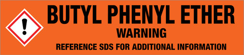 Butyl Phenyl Ether [CAS# 1126-79-0] - GHS Pipe Marking Label