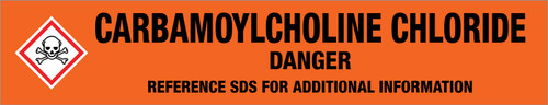 Carbamoylcholine Chloride [CAS# 51-83-2] - GHS Pipe Marking Label