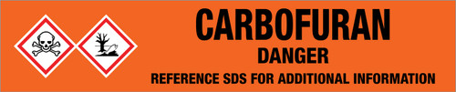 Carbofuran [CAS# 1563-66-2] - GHS Pipe Marking Label