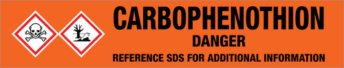 Carbophenothion [CAS# 786-19-6] - GHS Pipe Marking Label