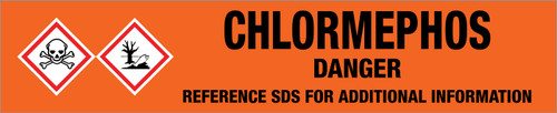Chlormephos [CAS# 24934-91-6] - GHS Pipe Marking Label