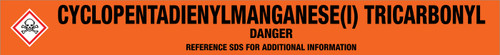 Cyclopentadienylmanganese(I) Tricarbonyl [CAS# 12079-65-1] - GHS Pipe Marking Label