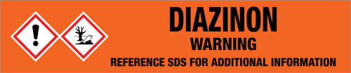 Diazinon [CAS# 333-41-5] - GHS Pipe Marking Label