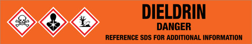 Dieldrin [CAS# 60-57-1] - GHS Pipe Marking Label