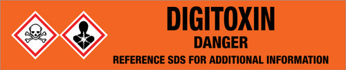Digitoxin [CAS# 71-63-6] - GHS Pipe Marking Label