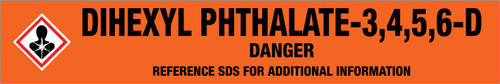 Dihexyl Phthalate-3,4,5,6-D [CAS# 1015854-55-3] - GHS Pipe Marking Label