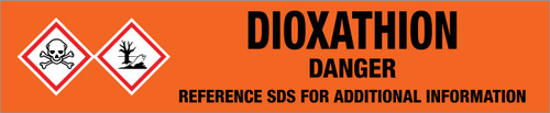 Dioxathion [CAS# 78-34-2] - GHS Pipe Marking Label