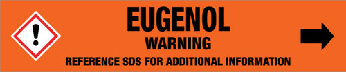 Eugenol [CAS# 97-53-0] - GHS Pipe Marking Label
