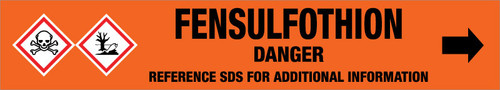 Fensulfothion [CAS# 115-90-2] - GHS Pipe Marking Label