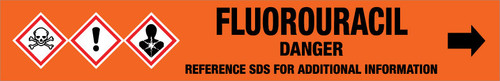 Fluorouracil [CAS# 51-21-8] - GHS Pipe Marking Label