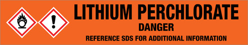 Lithium Perchlorate [CAS# 7791-03-9] - GHS Pipe Marking Label