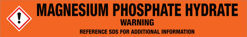 Magnesium Phosphate Hydrate [CAS# 53408-95-0] - GHS Pipe Marking Label