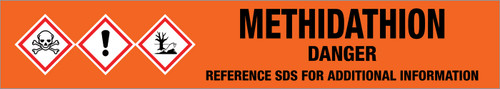 Methidathion [CAS# 950-37-8] - GHS Pipe Marking Label