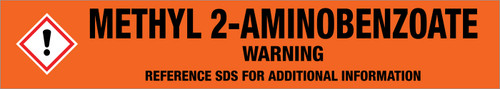 Methyl 2-Aminobenzoate [CAS# 134-20-3] - GHS Pipe Marking Label