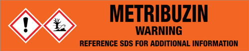 Metribuzin [CAS# 21087-64-9] - GHS Pipe Marking Label