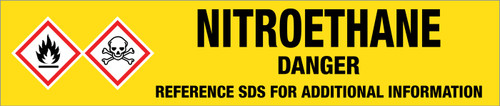 Nitroethane [CAS# 79-24-3] - GHS Pipe Marking Label