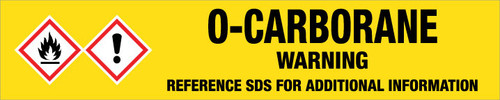 O-Carborane [CAS# 16872-09-6] - GHS Pipe Marking Label