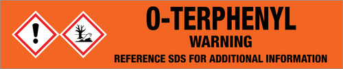 O-Terphenyl [CAS# 84-15-1] - GHS Pipe Marking Label