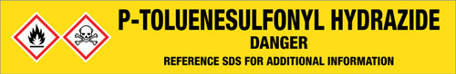 P-Toluenesulfonyl Hydrazide [CAS# 1576-35-8] - GHS Pipe Marking Label