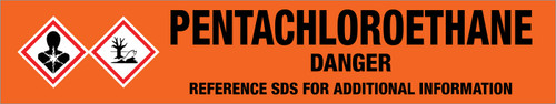 Pentachloroethane [CAS# 76-01-7] - GHS Pipe Marking Label
