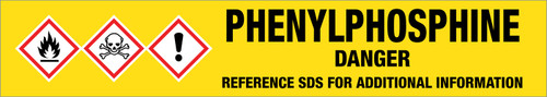 Phenylphosphine [CAS# 638-21-1] - GHS Pipe Marking Label