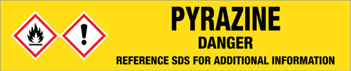 Pyrazine [CAS# 290-37-9] - GHS Pipe Marking Label