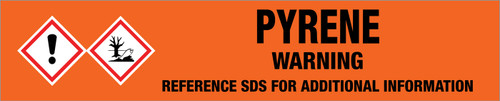 Pyrene [CAS# 129-00-0] - GHS Pipe Marking Label