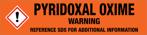 Pyridoxal Oxime [CAS# 708-08-7] - GHS Pipe Marking Label