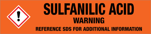 Sulfanilic Acid [CAS# 121-57-3] - GHS Pipe Marking Label