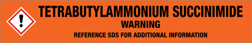 Tetrabutylammonium Succinimide [CAS# 74830-30-1] - GHS Pipe Marking Label