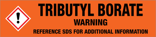 Tributyl Borate [CAS# 688-74-4] - GHS Pipe Marking Label
