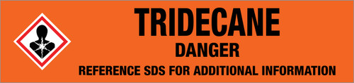 Tridecane [CAS# 629-50-5] - GHS Pipe Marking Label