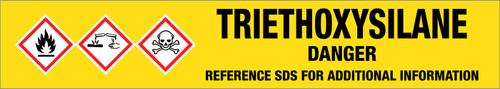 Triethoxysilane [CAS# 998-30-1] - GHS Pipe Marking Label