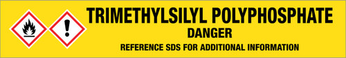 Trimethylsilyl Polyphosphate [CAS# 40623-46-9] - GHS Pipe Marking Label