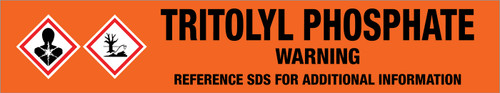Tritolyl Phosphate [CAS# 1330-78-5] - GHS Pipe Marking Label