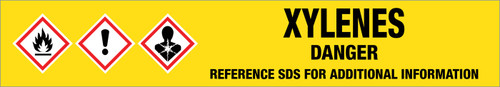 Xylenes [CAS# 1330-20-7] - GHS Pipe Marking Label