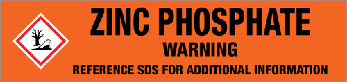 Zinc Phosphate [CAS# 7779-90-0] - GHS Pipe Marking Label