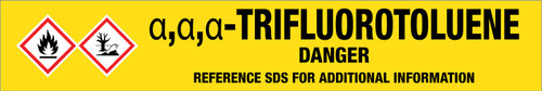 Œ±,Œ±,Œ±-Trifluorotoluene [CAS# 98-08-8] - GHS Pipe Marking Label